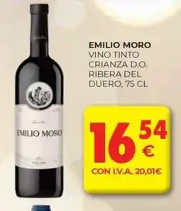 CashDiplo EMILIO MORO vino tinto crianza d.o. ribera del duero oferta