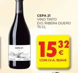 CashDiplo CEPA 21 Vino tinto d.o. ribera duero oferta