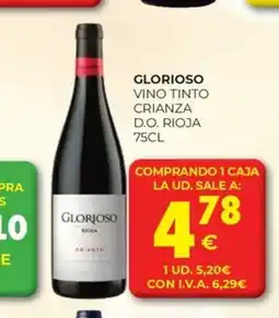 CashDiplo GLORIOSO Vino tinto crianza d.o rioja oferta