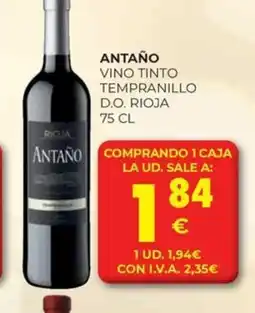 CashDiplo ANTAÑO Vino tinto tempranillo d.o. rioja oferta