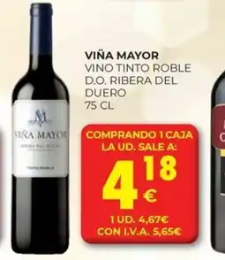 CashDiplo VIÑA MAYOR Vino tinto roble d.o. ribera del duero oferta