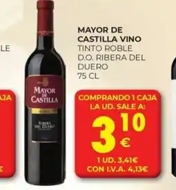 CashDiplo MAYOR DE CASTILLA Tinto roble d.o. ribera del duero oferta