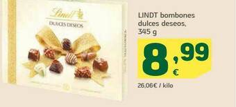 HiperDino Lindt Bombones Dulces Deseos oferta