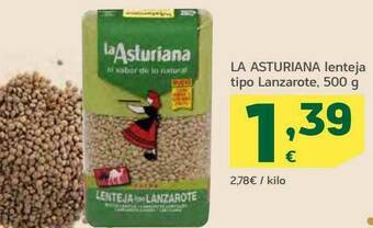 HiperDino La Asturiana Lenteja Tipo Lanzarote oferta