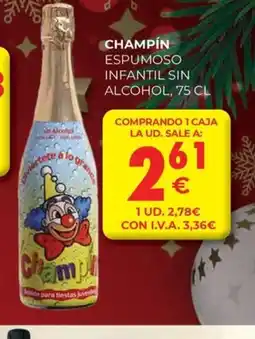 CashDiplo CHAMPIN Espumoso infantil sin alcohol oferta