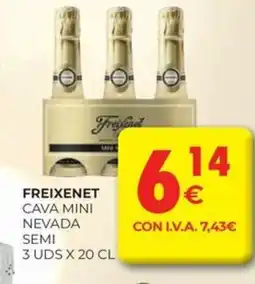 CashDiplo FREIXENET Cava mini nevada semi oferta