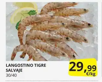 Supermercados MAS Langostino Tigre Salvaje oferta
