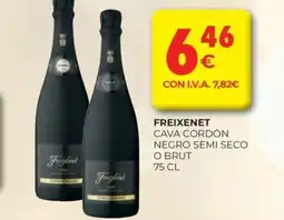 CashDiplo FREIXENET Cava cordón negro semi seco o brut oferta