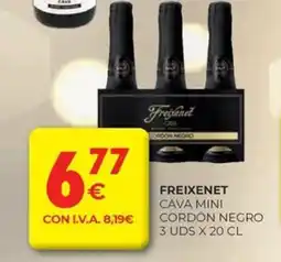 CashDiplo FREIXENET Cava mini cordón negro oferta