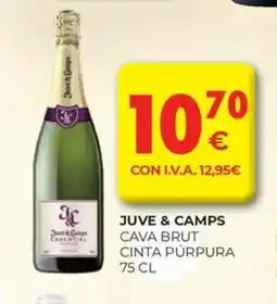 CashDiplo JUVE & CAMPS Cava brut cinta purpura oferta