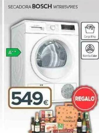 Tien 21 Secadora Bosch Wtr85v91es oferta