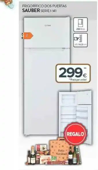 Tien 21 Frigorífico Dos Puertas Sauber Serie 1-141 oferta