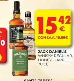 CashDiplo JACK DANIEL'S Whisky regular, honey o apple oferta