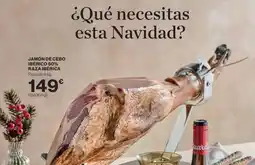 Hipercor Jamón de cebo ibérico 50% raza ibérica oferta