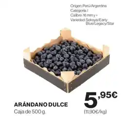 Hipercor Arandano dulce oferta