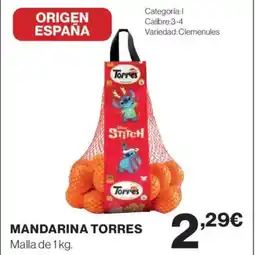 Hipercor TORRES Mandarina oferta