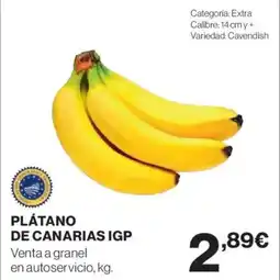 Hipercor Plátano de canarias igp oferta
