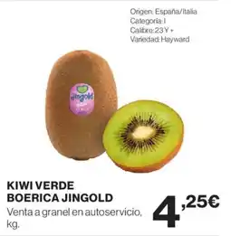 Hipercor JINGOLD Kiwi verde boerica oferta
