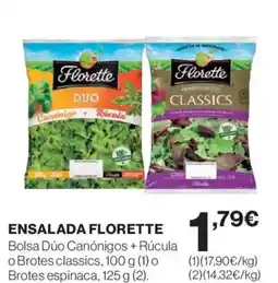 Hipercor FLORETTE Ensalada oferta