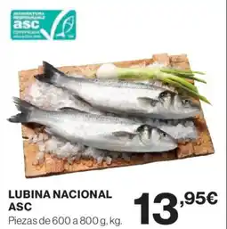 Hipercor Lubina nacional asc oferta