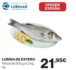 Hipercor Lubina de estero oferta