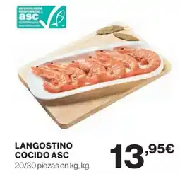 Hipercor Langostino cocido asc oferta