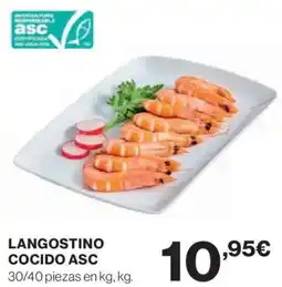 Hipercor Langostino cocido asc oferta