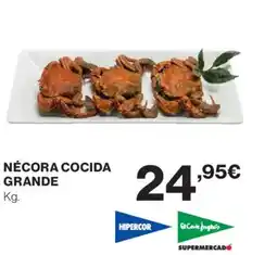 Hipercor Nécora cocida grande oferta