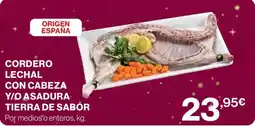 Hipercor Cordero lechal con cabeza y/o asadura tierra de sabor oferta