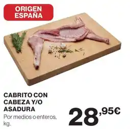 Hipercor Cabrito con cabeza y/o asadura oferta