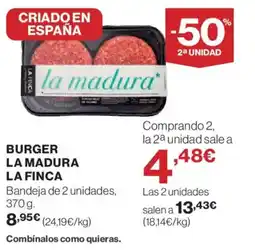 Hipercor LA FINCA Burger la madura oferta