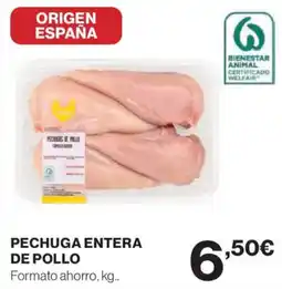 Hipercor Pechuga entera de pollo oferta
