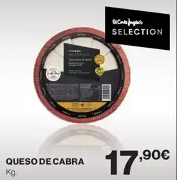 Hipercor Queso de cabra oferta