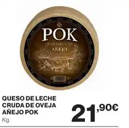 Hipercor POK Queso de leche cruda de oveja añejo oferta