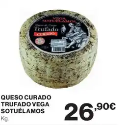 Hipercor Queso curado trufado vega sotuélamos oferta