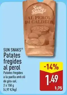 ALDI Sun snack - patates fregides al perol oferta