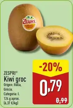 ALDI Zespri - kiwi groc oferta