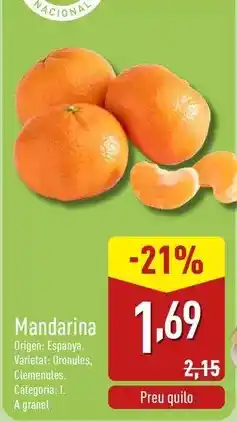 ALDI Mandarina oferta
