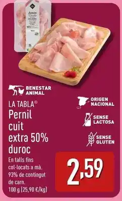 ALDI La tabla - pernil cuit extra 50% duroc oferta