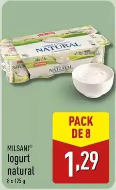 ALDI Milsani - iogurt natural oferta