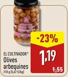 ALDI El cultivador - olives arbequines oferta