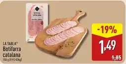 ALDI La tabla - botifarra catalana oferta