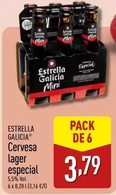ALDI Estrella galicia - cervesa lager especial oferta