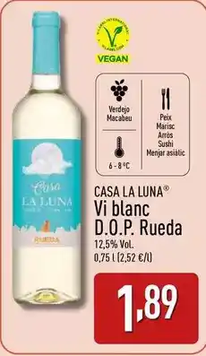 ALDI Casa la luna - vi blanc d.o.p. rueda oferta