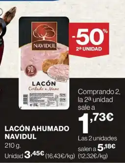 Hipercor NAVIDUL Lacón ahumado oferta