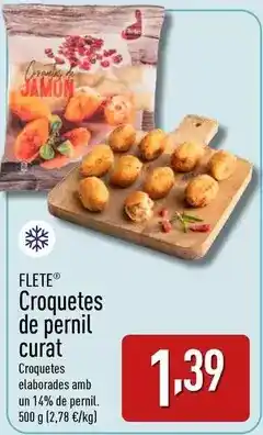 ALDI Flete - croquetes de pernil curat oferta