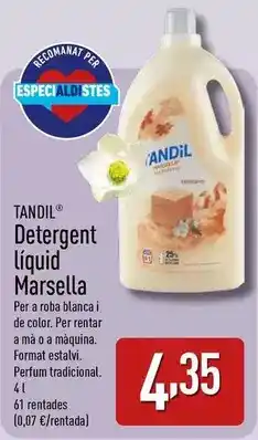 ALDI Tandil - detergent liquid marsella oferta
