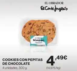 Hipercor Cookies con pepitas de chocolate oferta