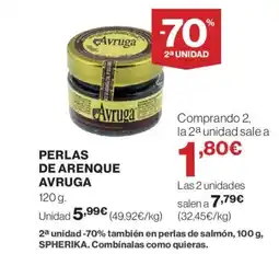 Hipercor AVRUGA Perlas de arenque oferta