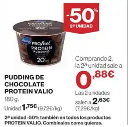 Hipercor VALIO Pudding de chocolate protein oferta